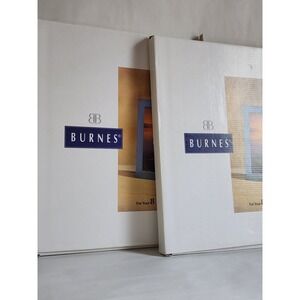 Set of 2 Burnes of Boston 8x10 Silver Metal Picture Frames Brushed Finish NEW